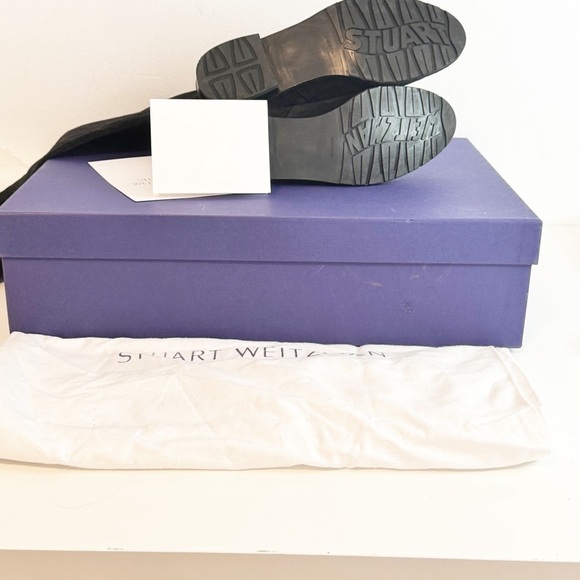 Stuart Weitzman Lowland Black Suede Over The Knee Boot size 5.5 - Picture 8 of 10